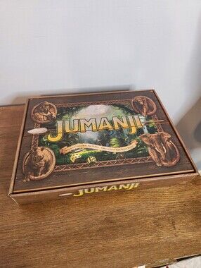 Jumanji Board Game Wooden Box Classic Retro Real Wood Case 2022